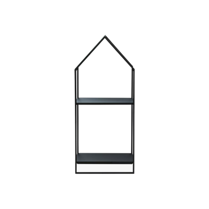 Casa - Minimalist Black Metal Bookcase
