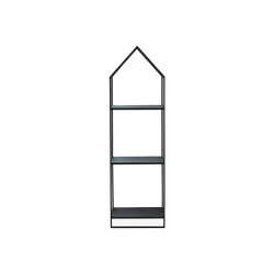 Casa - Small Black Metal Bookcase