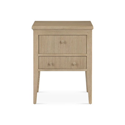 Bush - Oak Wood Nightstand by Four Hands