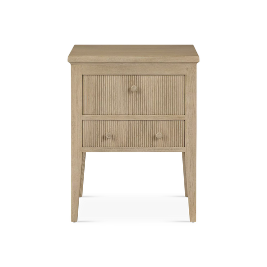 Bush - Oak Wood Nightstand by Four Hands