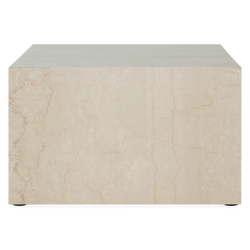 Kub - Table basse effet travertin