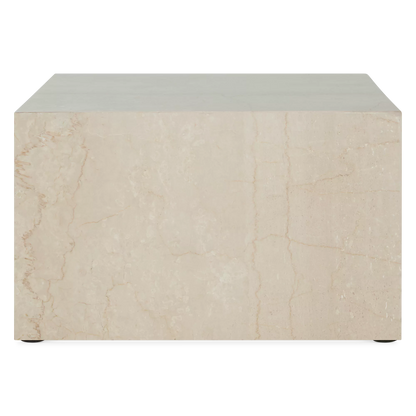 Kub - Table basse effet travertin
