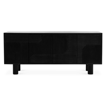 Nero - Wood TV Stand with Storage