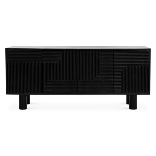Nero - Wood TV Stand with Storage