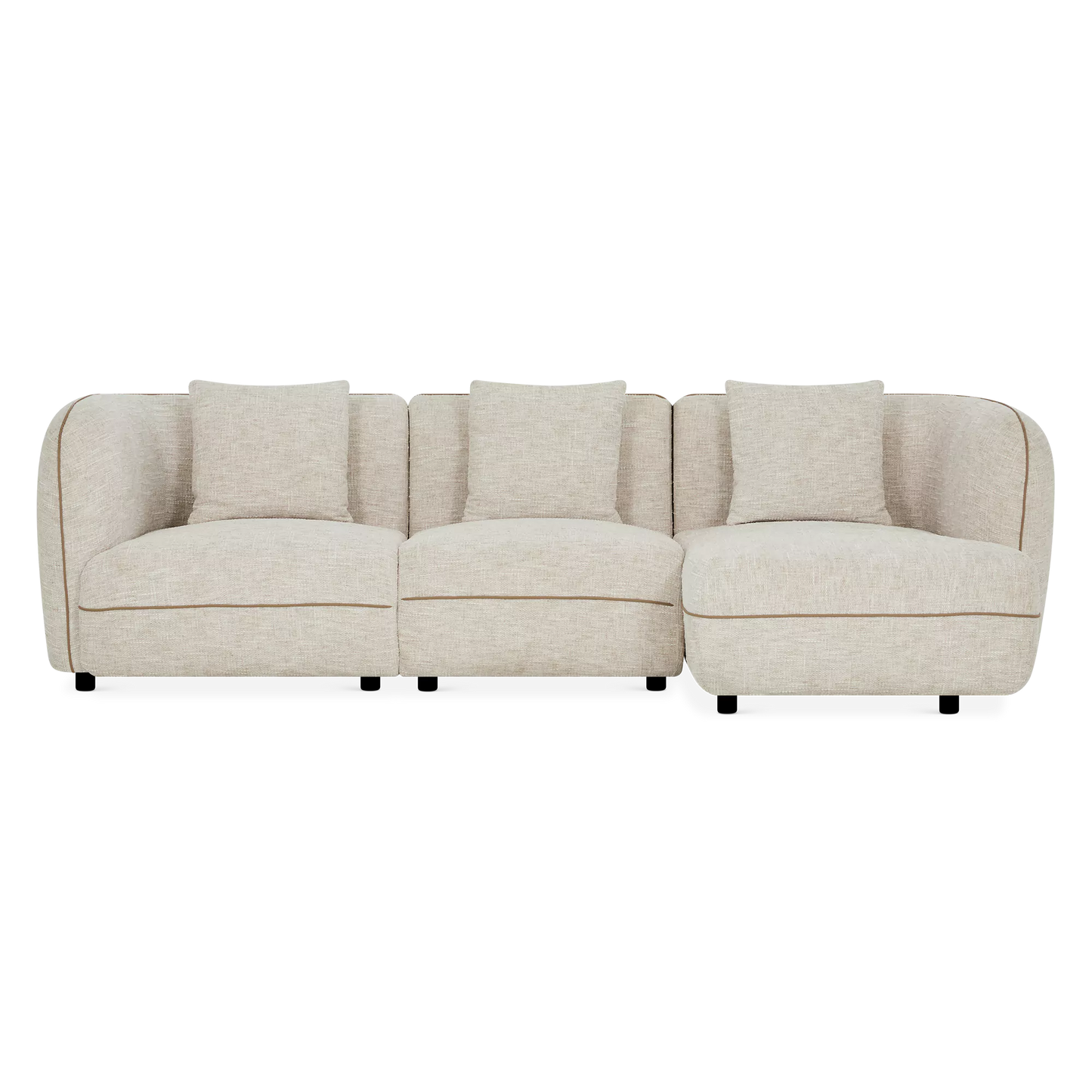 Iris - Fabric-Upholstered Sectional Sofa
