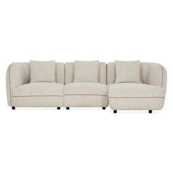 Iris - Fabric-Upholstered Sectional Sofa