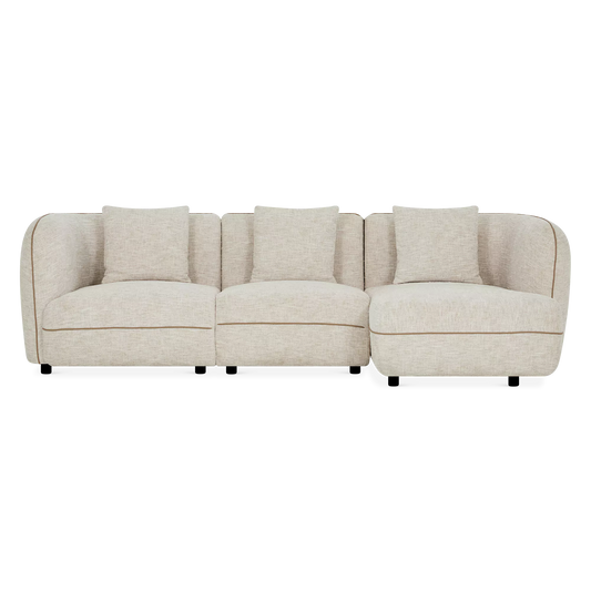 Iris - Fabric-Upholstered Sectional Sofa