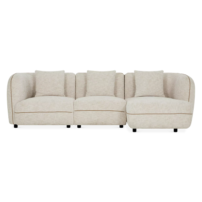 Iris - Fabric-Upholstered Sectional Sofa