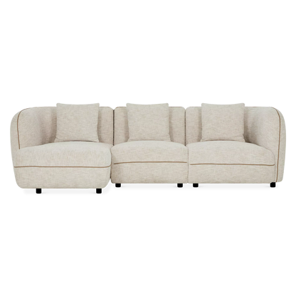 Iris - Fabric-Upholstered Sectional Sofa