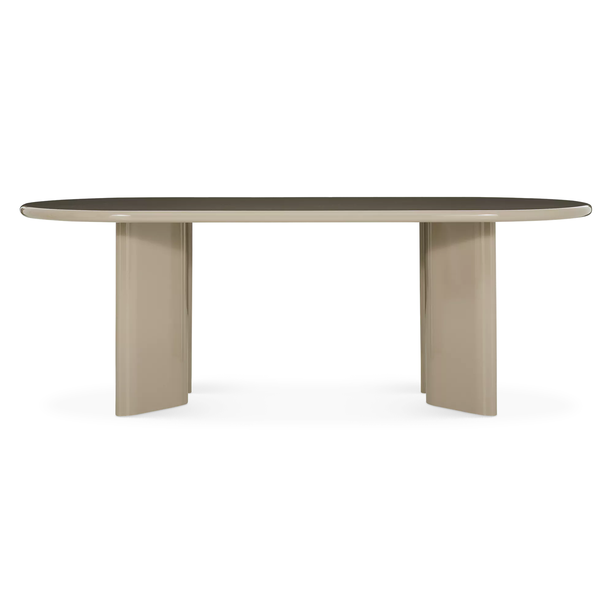 Tia, Modern Grey Lacquer Dining Table | MUST – Must Société