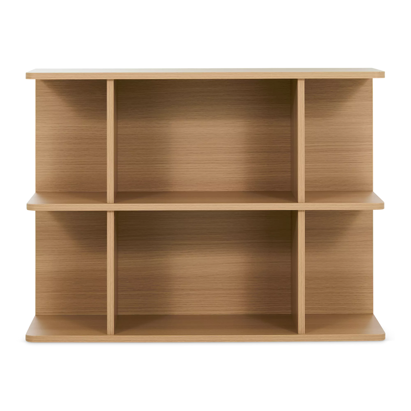 Mila - Short Bookcase in Natural Wood Veneer