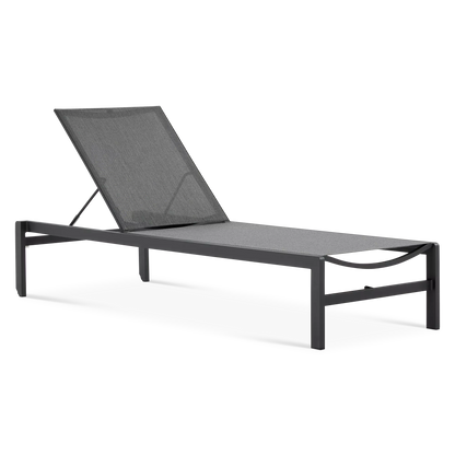 State - Chaise longue extérieure en textilène