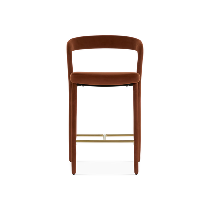 Tokyo - Tabouret de comptoir en velours