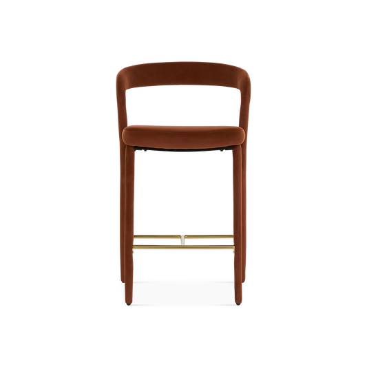 Tokyo - Tabouret de comptoir en velours