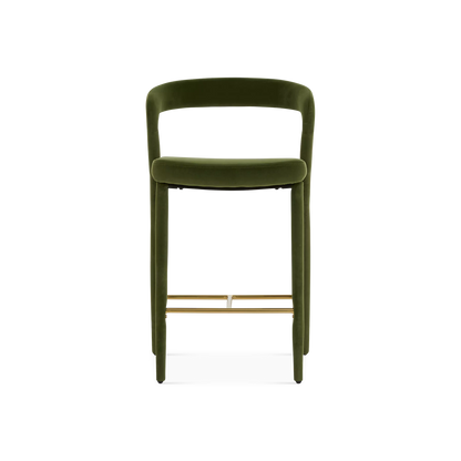 Tokyo - Tabouret de comptoir en velours