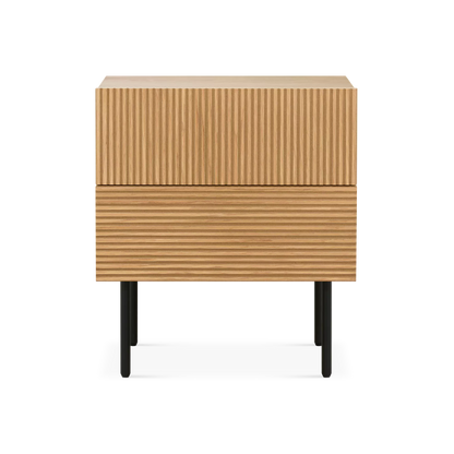 Cannelle - Wooden 2-Drawer Nightstand