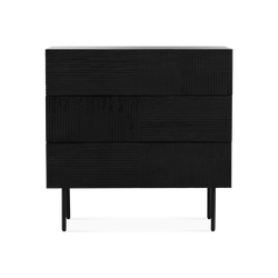 Cannelle - Commode en bois avec 3 tiroirs