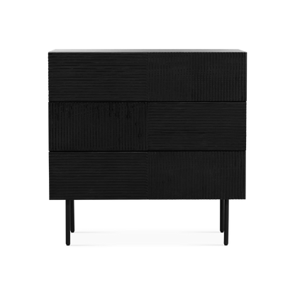Cannelle - Commode en bois avec 3 tiroirs