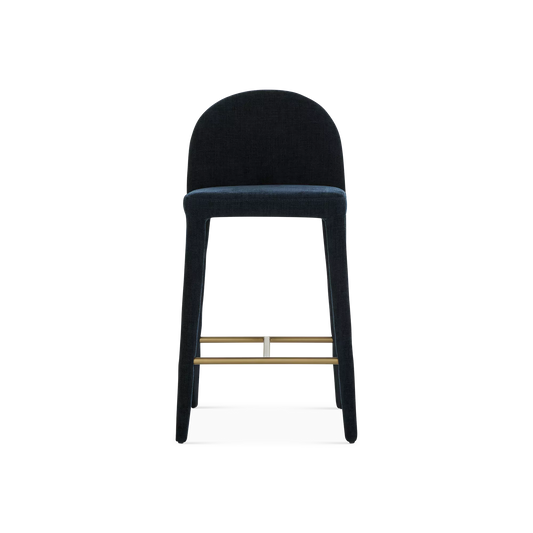 Oliver - Tabouret de comptoir en velours