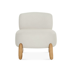 Tessa - Fabric and Wood Armchair