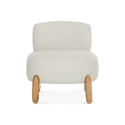 Tessa - Fabric and Wood Armchair