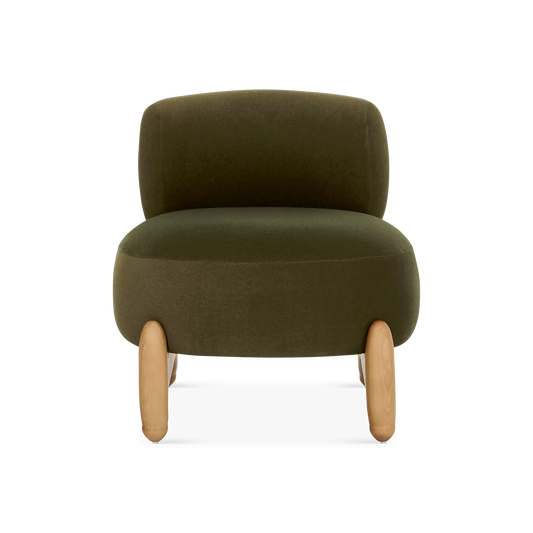 Tessa - Fabric and Wood Armchair