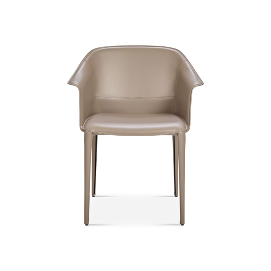Zuleika - Chaise de salle à manger en cuir par Cattelan Italia