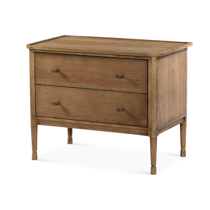 Franny - Oak Veneer Nightstand by Four Hands