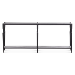 Augusta - Textured Iron Console Table by Four Hands