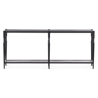 Augusta - Textured Iron Console Table by Four Hands