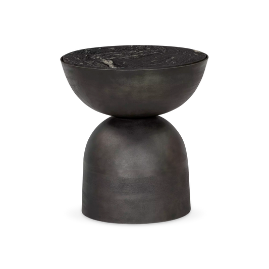 Corbett - Marble and Aluminium Side Table by Four Hands