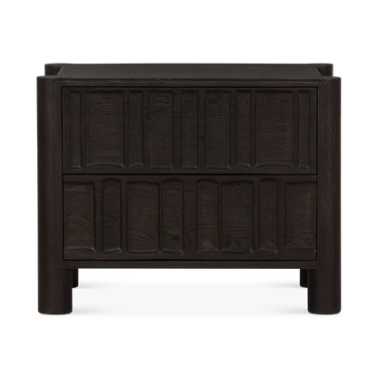Ezri - Carved Brown Oak Dresser by Four Hands