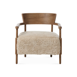 Bennett - Solid Oak and Shearling Armchair by Four Hands