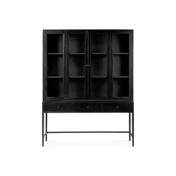 Jimi - Cabinet en métal noir par Four Hands