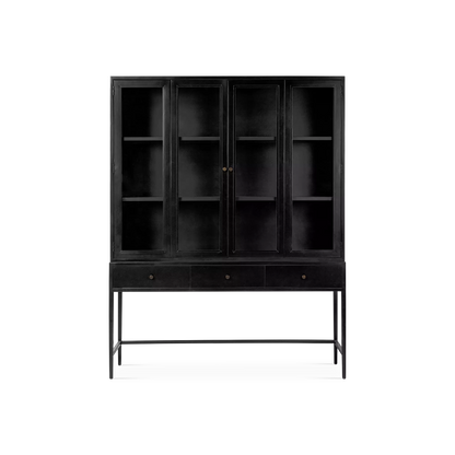 Jimi - Cabinet en métal noir par Four Hands