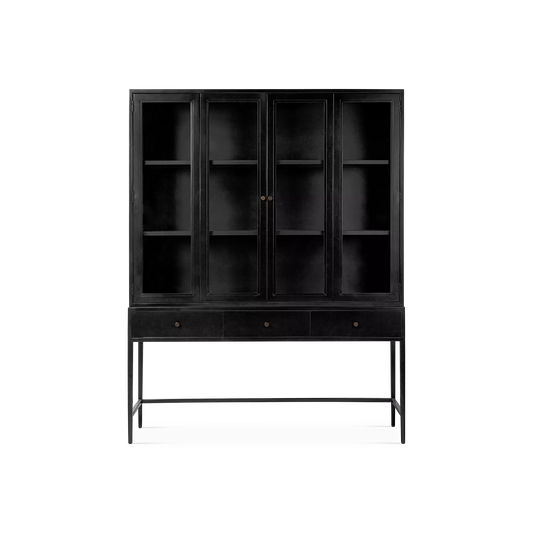Jimi - Cabinet en métal noir par Four Hands