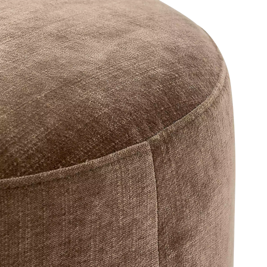Zena - Ottoman en tissu et bois par Four Hands