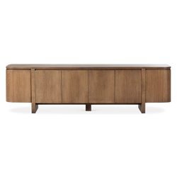 Elle - Console multimédia en chêne par Four Hands