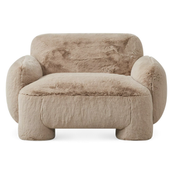 Mingh - Fauteuil en fausse fourrure par Four Hands
