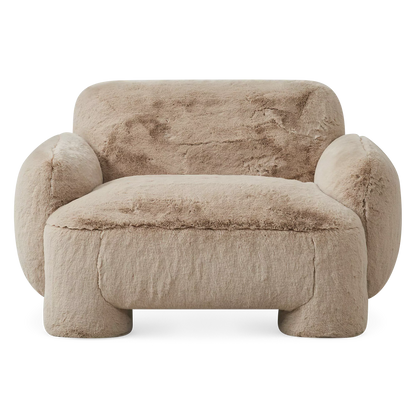 Mingh - Fauteuil en fausse fourrure par Four Hands