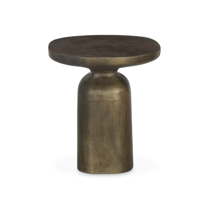 Odessa - Aluminium and Aged Brass Side Table by Four Hands
