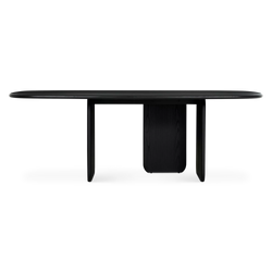 Bologna - Modern Black Wood Dining Table