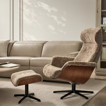 Timeout - Fauteuil inclinable en peau de mouton par Conform
