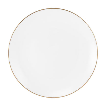 Future - porcelain plate side with gold rim