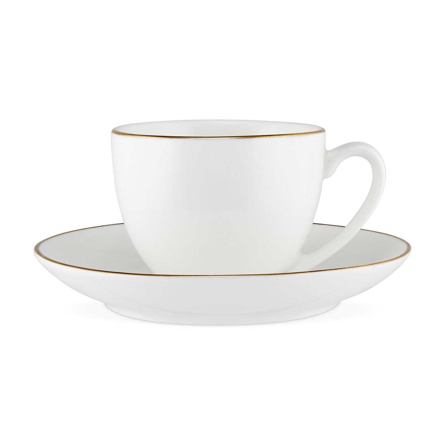 Future - porcelain cup and saucer with gold rim