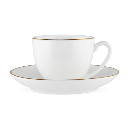 Future - porcelain cup and saucer with gold rim