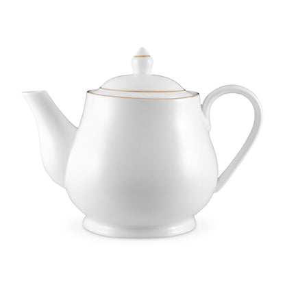 Future - porcelain teapot with gold rim