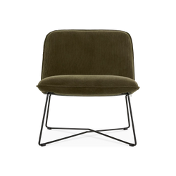 Fly - Fauteuil en tissu velouté