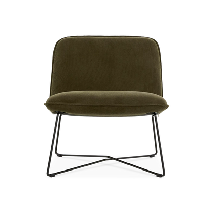 Fly - Fauteuil en tissu velouté