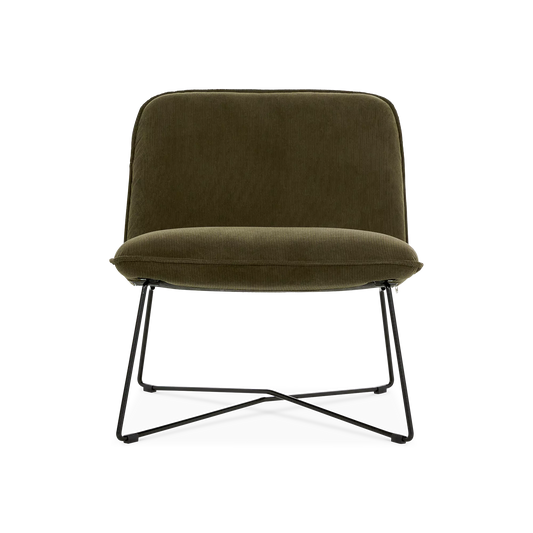 Fly - Fauteuil en tissu velouté